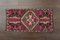 Vintage Turkish Oushak Doormat Rug, Image 1