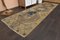 Vintage Turkish Yellow Brown Wool Runner Rug, Anatolia, Image 3