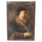 Retrato de caballero con piel, siglo XVII, óleo sobre lienzo, Imagen 1