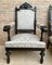 Alphonsine Armchairs in Ebonized Wood, 1900, Set of 3, Image 8