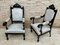 Alphonsine Armchairs in Ebonized Wood, 1900, Set of 3 11