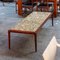 Grande Table Basse en Marbre et Teck, 1960s 1