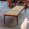 Large Marble and Teak Coffee Table, 1960s, Image 1