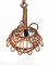 Lámpara colgante de bambú, años 60, Imagen 7