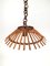 Vintage Bamboo & Rattan Pendant Light, Italy, 1960s, Image 2