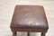 Antique Turned Walnut and Leather Stool, 18th Century 5