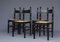 Italian Dining Chairs with Rush Seats, 1960s, Set of 4, Image 18