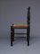 Italian Dining Chairs with Rush Seats, 1960s, Set of 4, Image 6