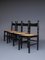 Italian Dining Chairs with Rush Seats, 1960s, Set of 4, Image 13