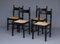Italian Dining Chairs with Rush Seats, 1960s, Set of 4, Image 19