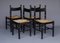 Italian Dining Chairs with Rush Seats, 1960s, Set of 4, Image 17