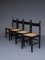 Italian Dining Chairs with Rush Seats, 1960s, Set of 4 3