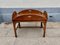 English Butler Tray Table in Mahogany and Hinged Brass, Image 4