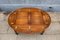 English Butler Tray Table in Mahogany and Hinged Brass 5