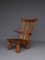 Brutalist Oak Lounge Chair, 1970s, Image 5
