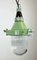 Lámpara colgante industrial verde, años 60, Imagen 10