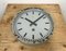 Reloj de pared industrial gris de Nedklok, 1960, Imagen 8