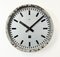 Grey Industrial Station Wall Clock from Nedklok, 1960 3