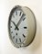Reloj de pared industrial gris de Nedklok, 1960, Imagen 2