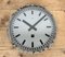 Reloj de pared industrial gris de Nedklok, 1960, Imagen 10