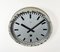 Reloj de pared industrial gris de Nedklok, 1960, Imagen 5
