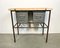 Industrial Worktable with Iron Drawers, 1960s 4