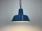 Small Industrial Enamel Pendant Lamp, 1960s 8