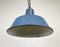 Petite Lampe à Suspension Industrielle en Émail, 1960s 7