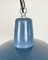 Lámpara colgante industrial pequeña esmaltada, años 60, Imagen 3