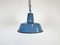 Small Industrial Enamel Pendant Lamp, 1960s 1