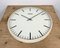 Vintage Swiss Beige Wall Clock from Favag, 1970s 7