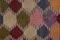 Vintage Colorful Checkered Tulu Rug 6