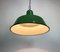 Industrial Green Enamel Factory Lamp, 1960s 12