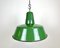 Industrial Green Enamel Factory Lamp, 1960s 1