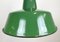 Industrial Green Enamel Factory Lamp, 1960s 4