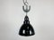 Small Industrial Black Enamel Pendant Lamp, 1950s 1