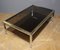 Coffee Table with Two Trays in Gold Chrome, 1970s, Image 10