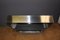 Stainless Steel Coffee Table with Black Glass Slab, 1970s 2