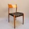 Chairs with Black Leather Seats attributed to Hans J. Wegner, Set of 8 6