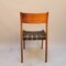 Chairs with Black Leather Seats attributed to Hans J. Wegner, Set of 8, Image 5