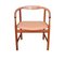 Pp203 Armchair in Mahogany and Cognac Colored Leather by Hans J. Wegner for PP Møbler, 1970s, Image 1
