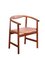 Pp203 Armchair in Mahogany and Cognac Colored Leather by Hans J. Wegner for PP Møbler, 1970s, Image 2
