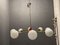 Lustre à 6 Lampes Sputnik en Verre Opalin, 1960s 9