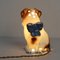 Art Deco Hund Tischlampe aus Porzellan, 1930er 7
