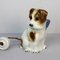 Art Deco Dog Table Lamp in Porcelain, 1930s, Image 1