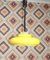 Gelbe Pendel Deckenlampe, 1970er 1