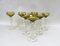 Art Deco Wine Glasses in Crystal Glass, 1920s, Set of 7, Image 4