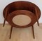 Round Danish Teak Minerva Coffee Table with Reed Storage Compartment by Peter Hvidt & Orla Molgaard-Nielsen for France & Son, 1960s 5