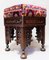 Antique Islamic Carved Stool, Damascus, Syria, 1890s 3