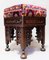 Antique Islamic Carved Stool, Damascus, Syria, 1890s, Image 3